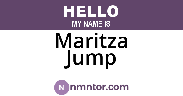 Maritza Jump