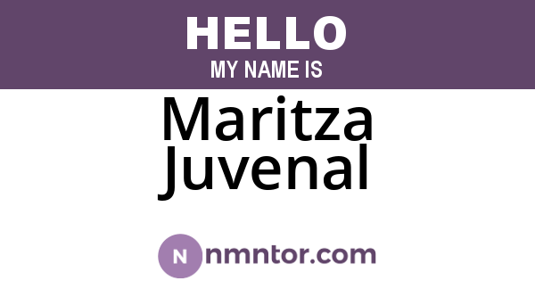 Maritza Juvenal