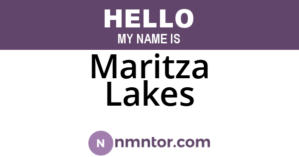 Maritza Lakes
