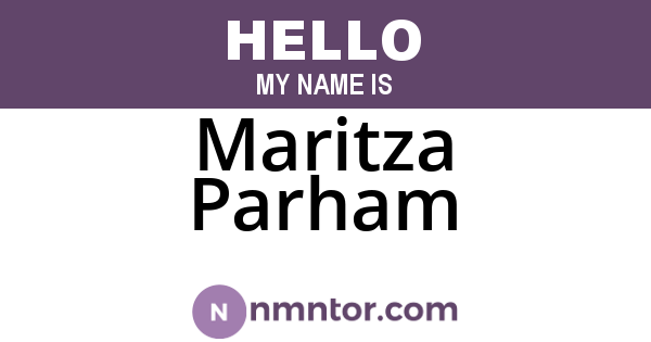 Maritza Parham