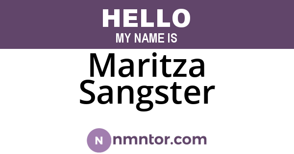 Maritza Sangster