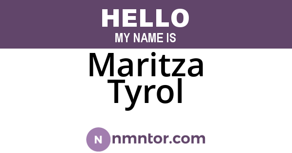 Maritza Tyrol