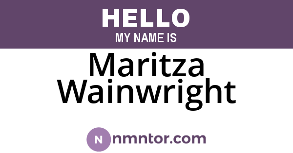 Maritza Wainwright