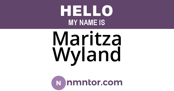 Maritza Wyland