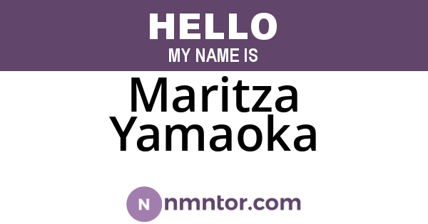 Maritza Yamaoka