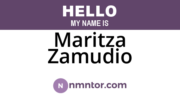 Maritza Zamudio