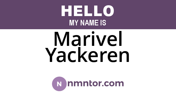 Marivel Yackeren