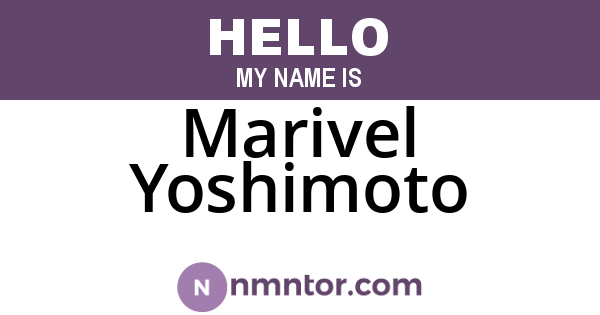 Marivel Yoshimoto
