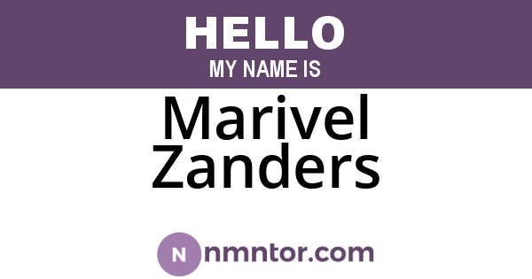 Marivel Zanders