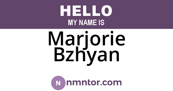 Marjorie Bzhyan