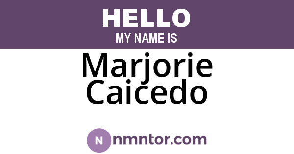 Marjorie Caicedo