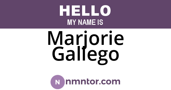 Marjorie Gallego
