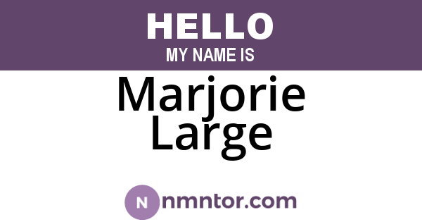 Marjorie Large