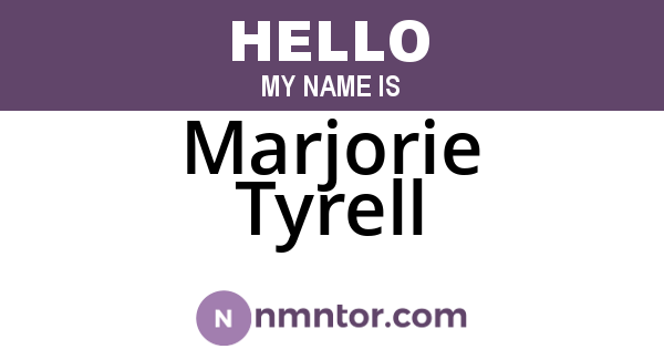 Marjorie Tyrell