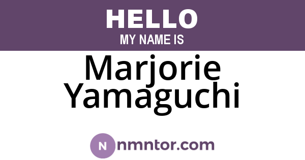 Marjorie Yamaguchi