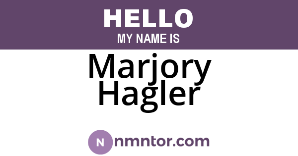 Marjory Hagler