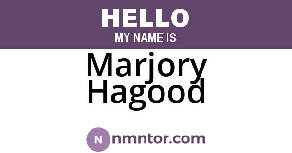 Marjory Hagood