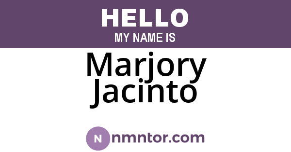 Marjory Jacinto