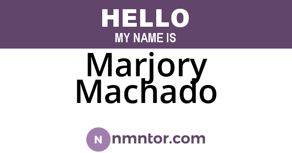 Marjory Machado