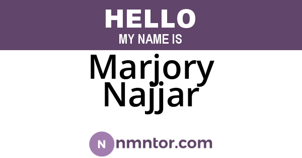 Marjory Najjar