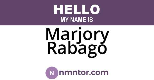 Marjory Rabago