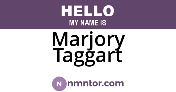 Marjory Taggart