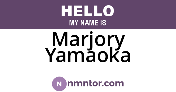 Marjory Yamaoka