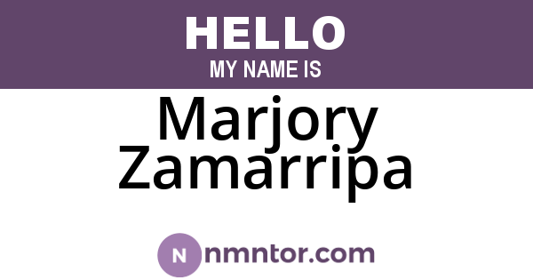 Marjory Zamarripa