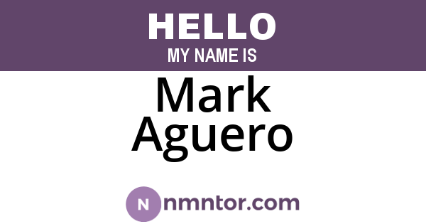 Mark Aguero