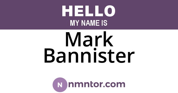 Mark Bannister