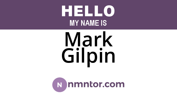 Mark Gilpin