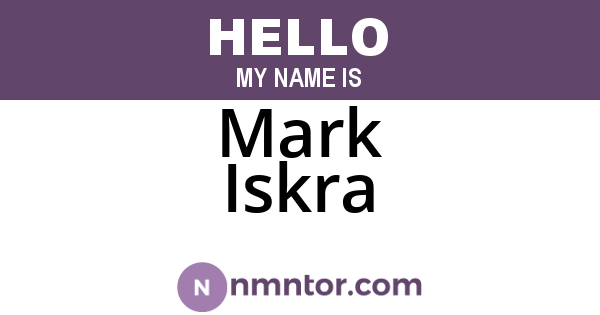 Mark Iskra