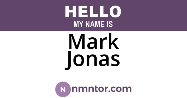 Mark Jonas