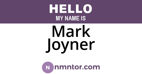 Mark Joyner