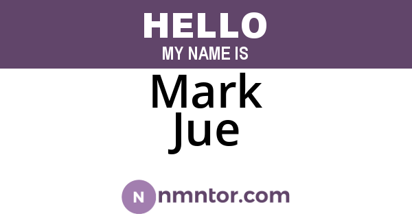 Mark Jue
