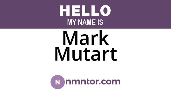 Mark Mutart