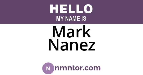 Mark Nanez