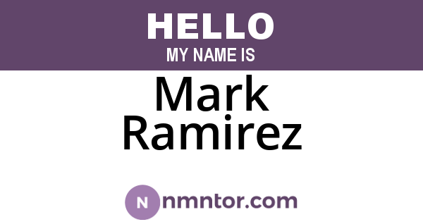 Mark Ramirez