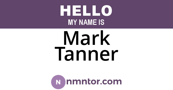Mark Tanner