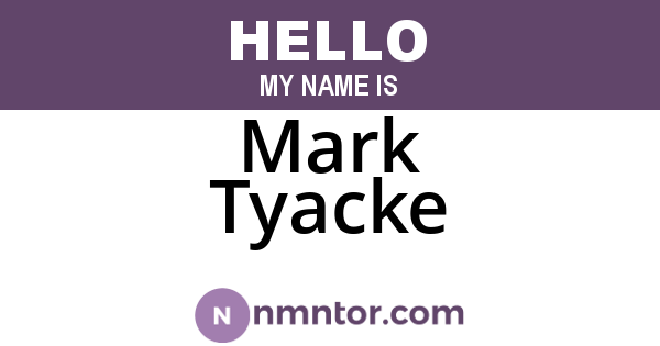 Mark Tyacke