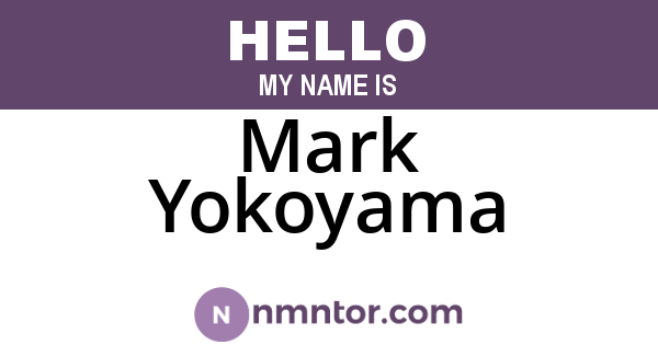 Mark Yokoyama