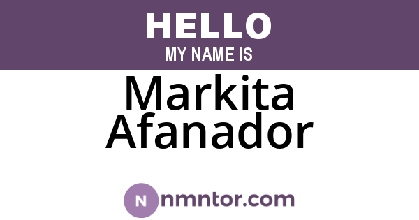 Markita Afanador