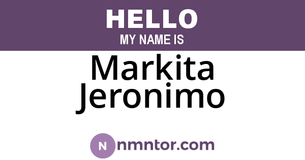 Markita Jeronimo