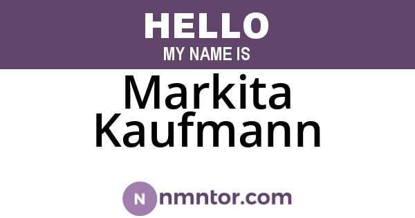 Markita Kaufmann