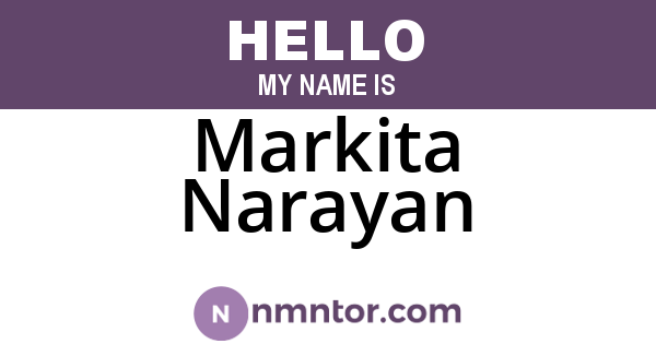 Markita Narayan