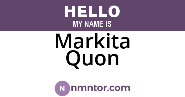 Markita Quon