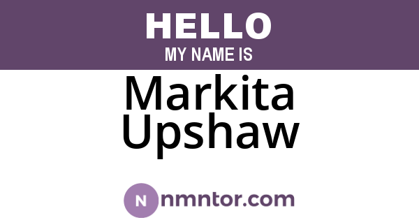 Markita Upshaw