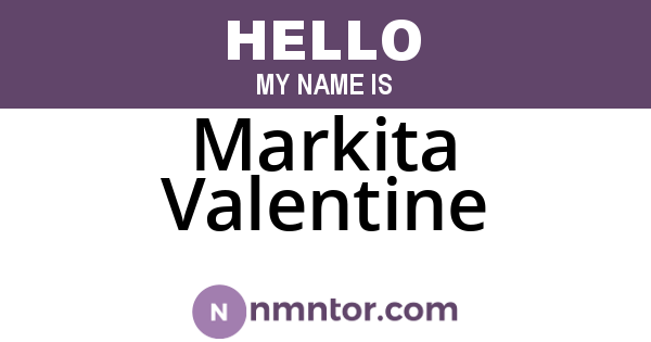 Markita Valentine