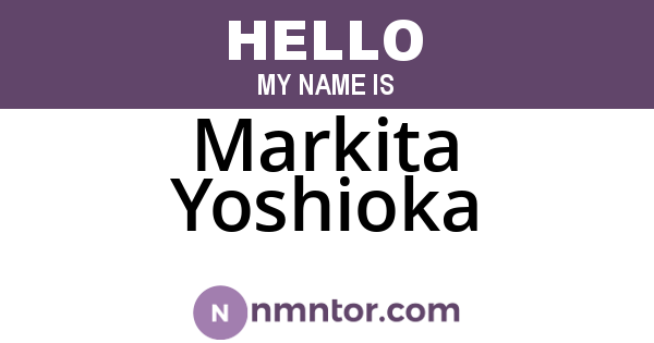 Markita Yoshioka