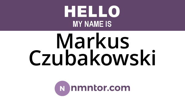 Markus Czubakowski